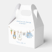 Cute Bunny Boy Clothesline Baby Shower   フェイバーボックス (裏面サイド)