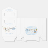 Cute Bunny Boy Clothesline Baby Shower   フェイバーボックス (見開き)