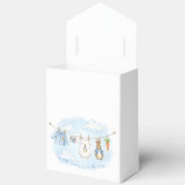Cute Bunny Boy Clothesline Baby Shower   フェイバーボックス (見開き)