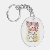Cute Bunny Buds Easter Keychain キーホルダー (正面左)