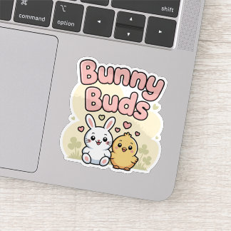 Cute Bunny Buds Easter Sticker シール