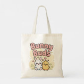 Cute Bunny Buds Easter Tote Bag トートバッグ (裏面)