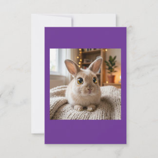 Cute bunny card サンキューカード