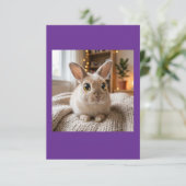 Cute bunny card サンキューカード (スタンド正面)