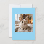 Cute bunny card サンキューカード (裏面)