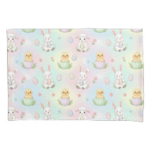 Cute Bunny Chick & Lamb Easter Pattern