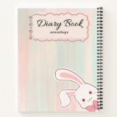 cute bunny diary notebook,  ノートブック (裏面)