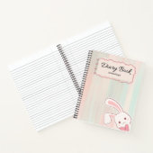 cute bunny diary notebook,  ノートブック (内部)