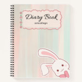 cute bunny diary notebook,  ノートブック (正面)