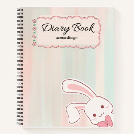 cute bunny diary notebook,  ノートブック