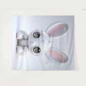 Cute Bunny Ears Tapestry タペストリー (正面(横))