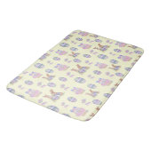 Cute Bunny Easter Egg Bath Mat バスマット (アングル)