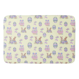 Cute Bunny Easter Egg Bath Mat バスマット