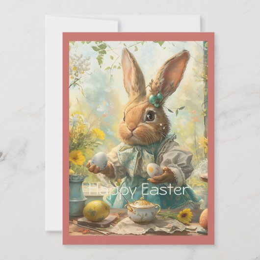 Cute Bunny Easter Eggs シーズンカード (正面)