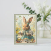 Cute Bunny Easter Eggs  シーズンポストカード (スタンド正面)