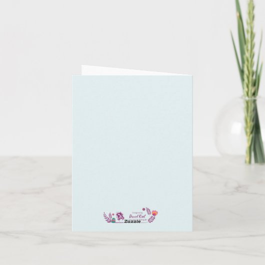 Cute bunny Easter greeting card. シーズンカード (裏面)