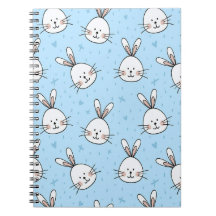 Cute Bunny Face Seamless Pattern