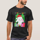 Cute bunny fir tree Christmas Tシャツ (正面)