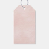 Cute Bunny Girl Baby Shower ギフトタグ (裏面)