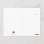 Cute Bunny Girl in Pink Tutu Thank You ポストカード (裏面)