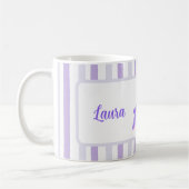 Cute Bunny Happy 19 Birthday Daughter Custom Name  コーヒーマグカップ (左)