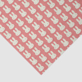 Cute Bunny Head Pattern Pink 薄葉紙 (詳細)