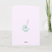 Cute Bunny Hoppy Easter  シーズンカード (裏面)