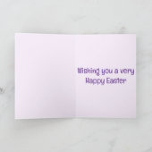Cute Bunny Hoppy Easter  シーズンカード (内部)