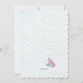 Cute Bunny in Basket Invitation 招待状 (裏面)