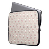 Cute bunny laptop case ラップトップスリーブ (正面左)