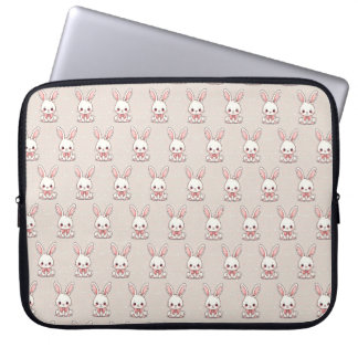 Cute bunny laptop case ラップトップスリーブ