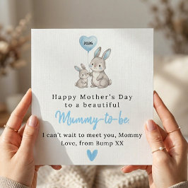Cute Bunny Mother’s Day Card for Mummy To Be カード