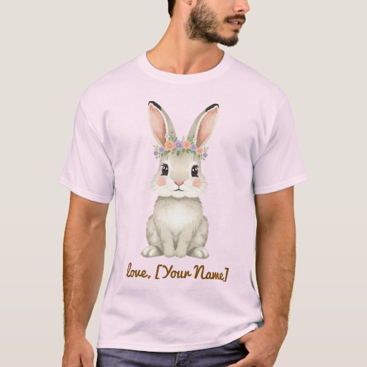 Cute Bunny Mother's Day Shirt Gift for Mom Tシャツ (正面)