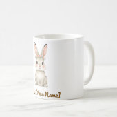 Cute Bunny Mug Gift for Mom コーヒーマグカップ (正面右)