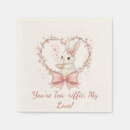 Cute Bunny Party - Personalized Event Decor スタンダードカクテルナプキン