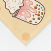 Cute Bunny Pattern フリースブランケット (角)