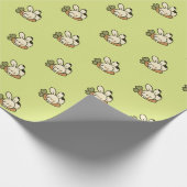 Cute Bunny Pattern Wrapping Paper ラッピングペーパー (角)