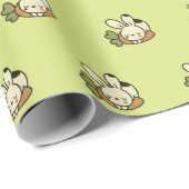 Cute Bunny Pattern Wrapping Paper ラッピングペーパー (ロールコーナー)