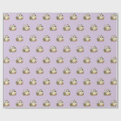 Cute Bunny Pattern Wrapping Paper ラッピングペーパー (フラット)