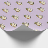 Cute Bunny Pattern Wrapping Paper ラッピングペーパー (角)