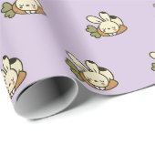 Cute Bunny Pattern Wrapping Paper ラッピングペーパー (ロールコーナー)