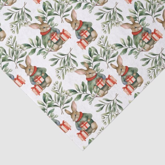 Cute Bunny Rabbit Christmas Tissue Paper 薄葉紙 (詳細)
