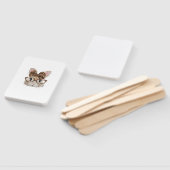 Cute Bunny Rabbit Face Leopard Coquette Bow Glasse ハンドファン (組立なし)