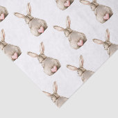Cute Bunny Rabbit Pink Heart Tail Baby Shower 薄葉紙 (詳細)