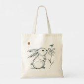 Cute Bunny Rabbit Tote Bag トートバッグ (裏面)
