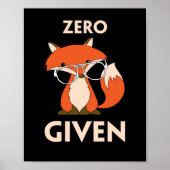 Cute Bunny Rabbit With Glasses Hipster ポスター (正面)