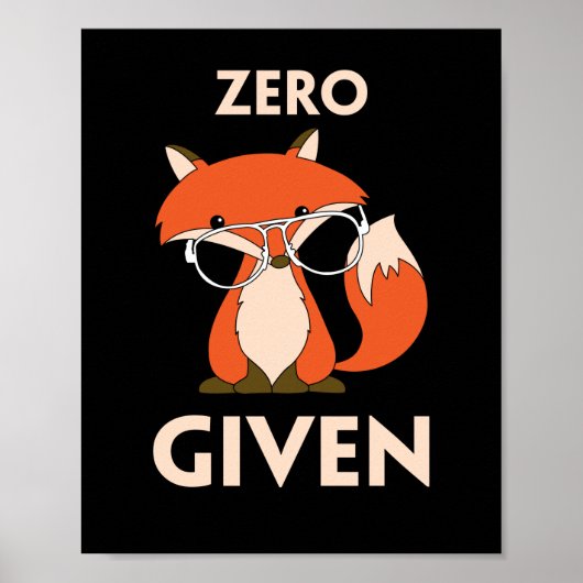 Cute Bunny Rabbit With Glasses Hipster ポスター (正面)