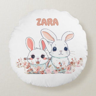 Cute Bunny Round Pillow ラウンドクッション