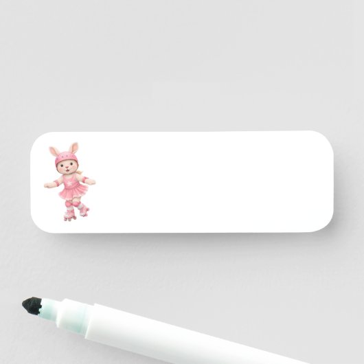 Cute Bunny School Name Label – Kids Back to School 名札 (インサイチュ)
