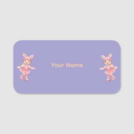 Cute Bunny School Name Label – Kids Back to School 名札